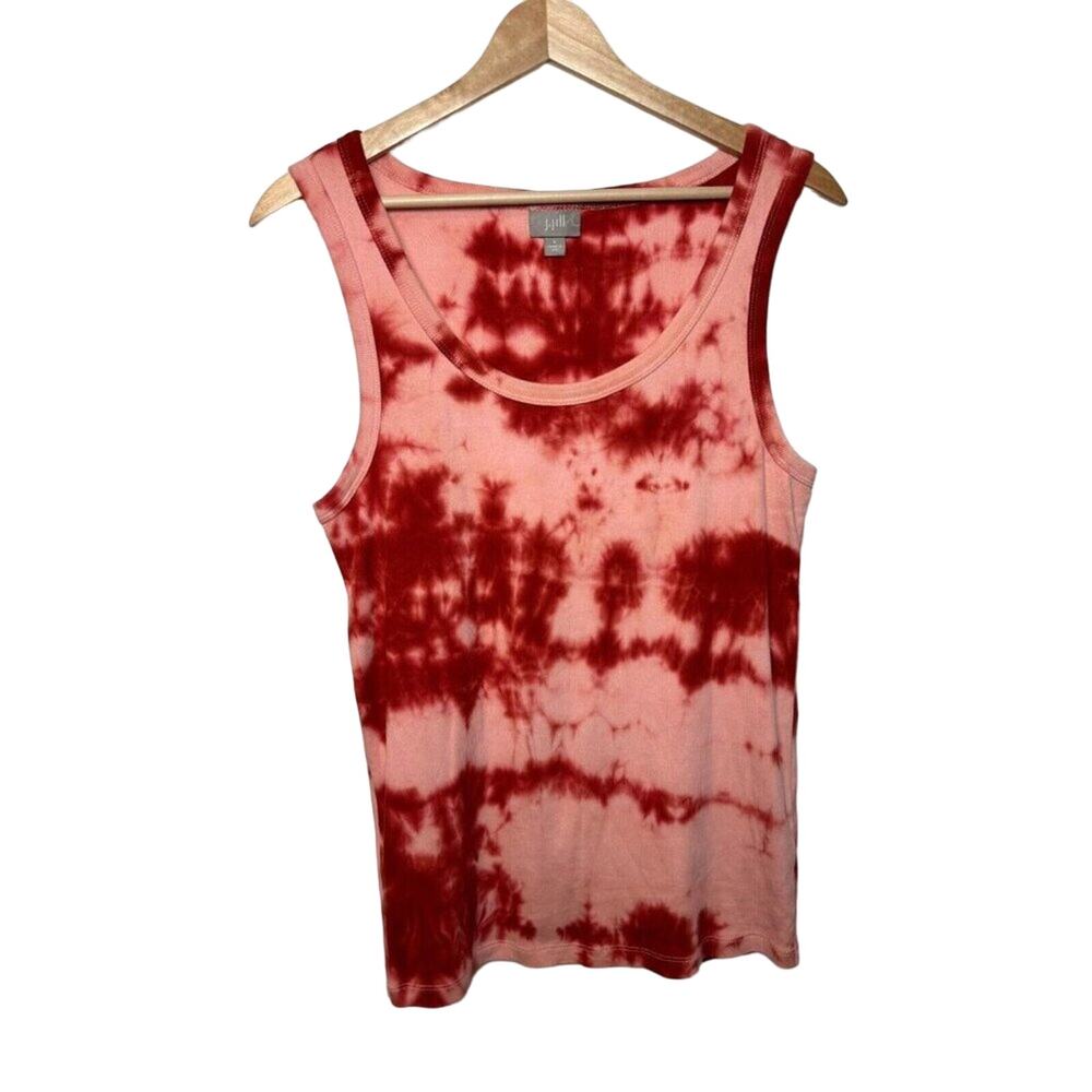 J. Jill Tie Dyed Ribbed Tank Top Size Large